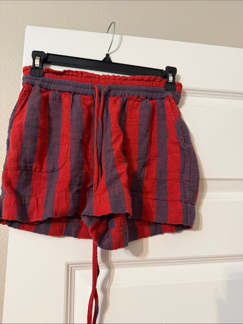 Urban Outfitters Red & Purple Striped Shorts